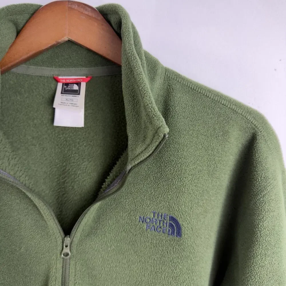 The North Face Gray Fleece Quarter Zip Pullover Sweater Sweatshirt Men's Size XL